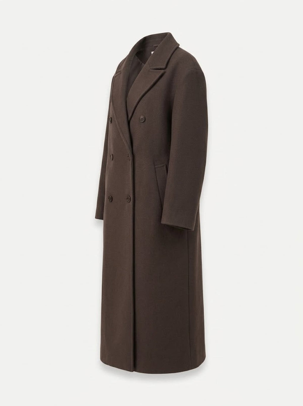 women's oversized double-breasted long coat