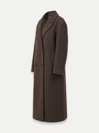 women's oversized double-breasted long coat