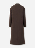 women's oversized double-breasted long coat