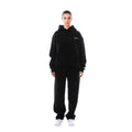 women's oversized hoodie tracksuit set in black