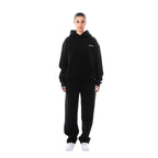 women's oversized hoodie tracksuit set in black