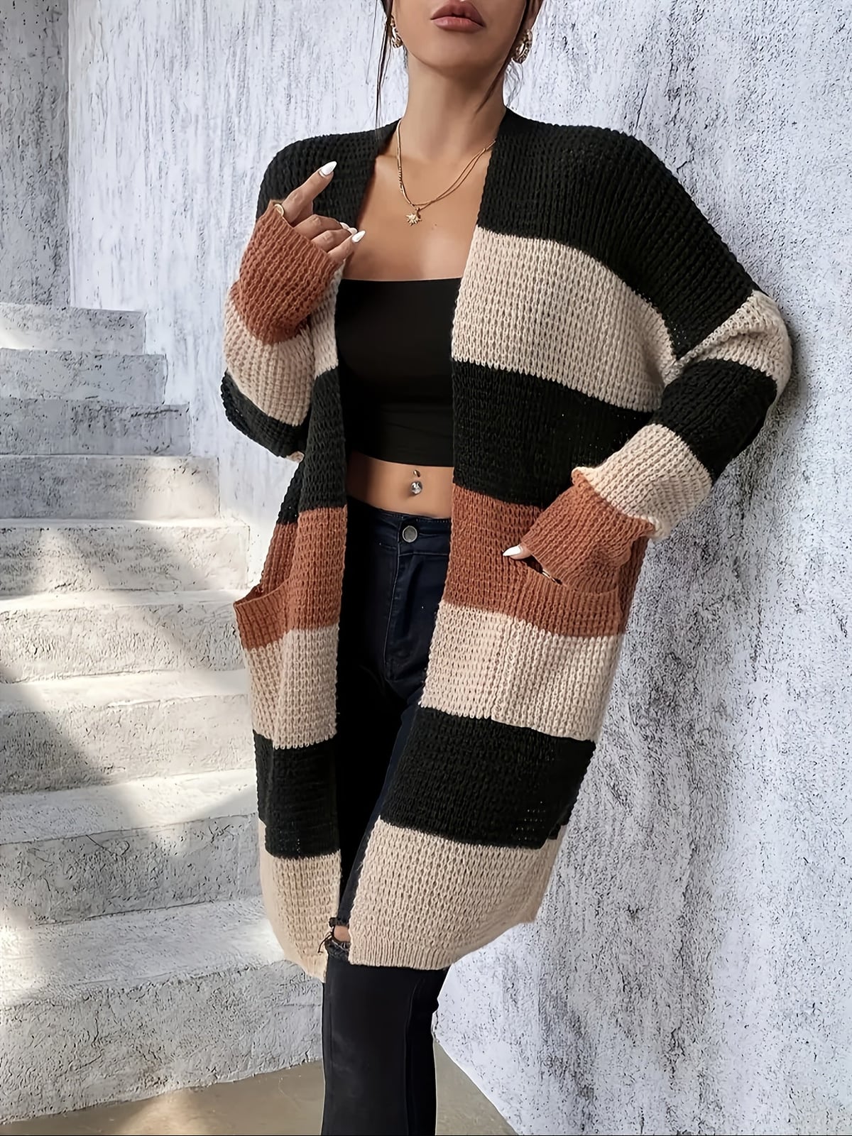 women's oversized longline cardigan sweater