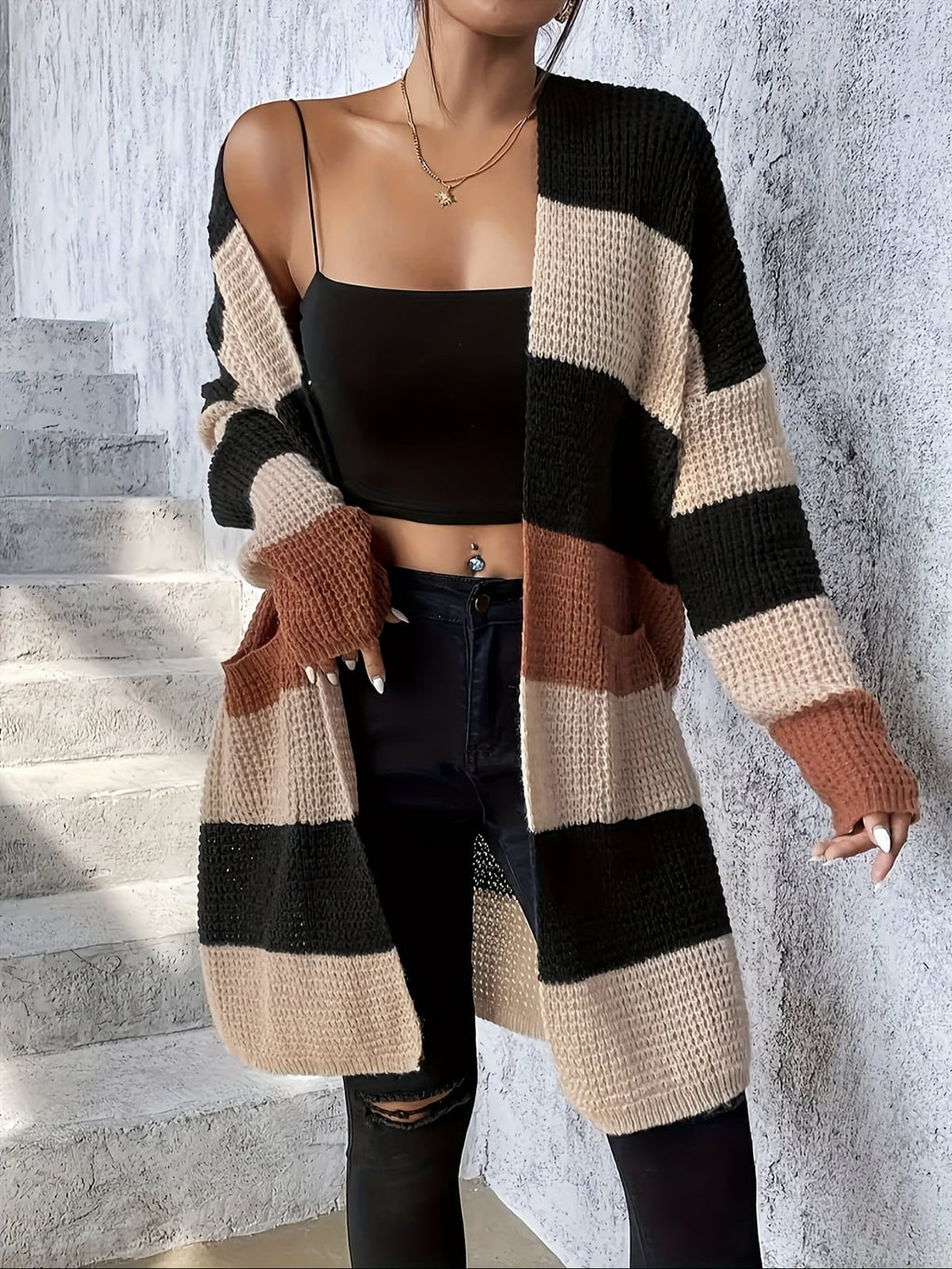 women's oversized longline cardigan sweater