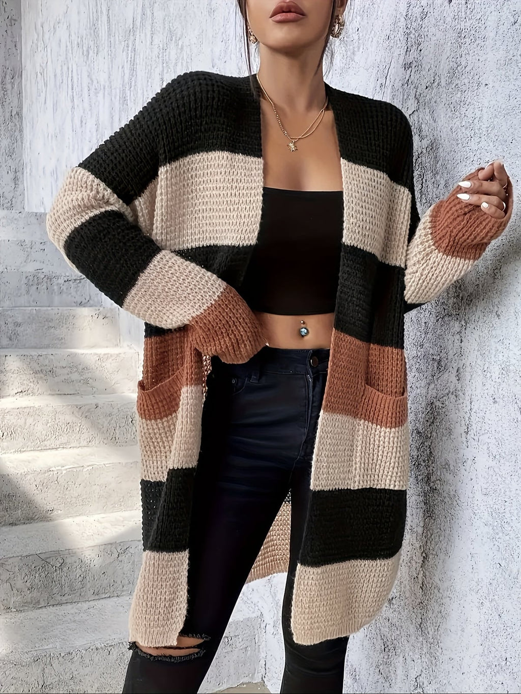 women's oversized longline cardigan sweater