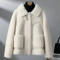 women's oversized shrug teddy jacket in beige