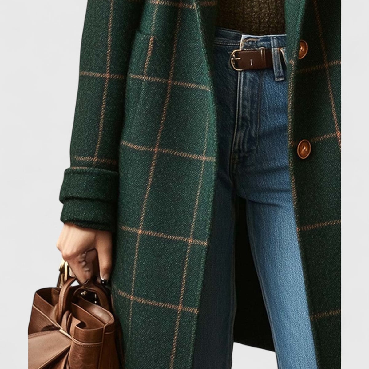 women's plaid coat