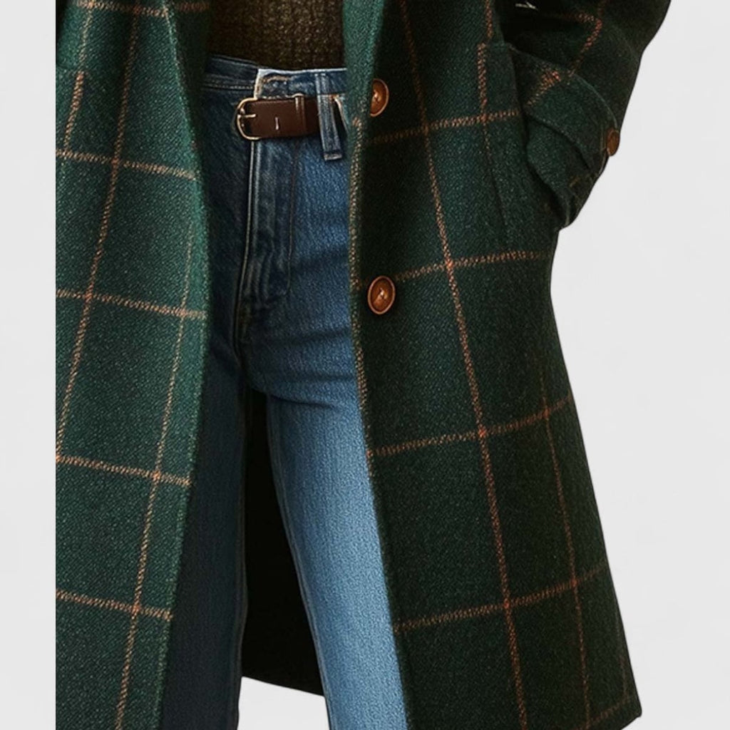 women's plaid coat