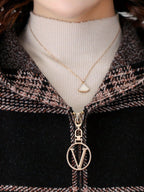 women's plaid hooded zip-up jacket in camel