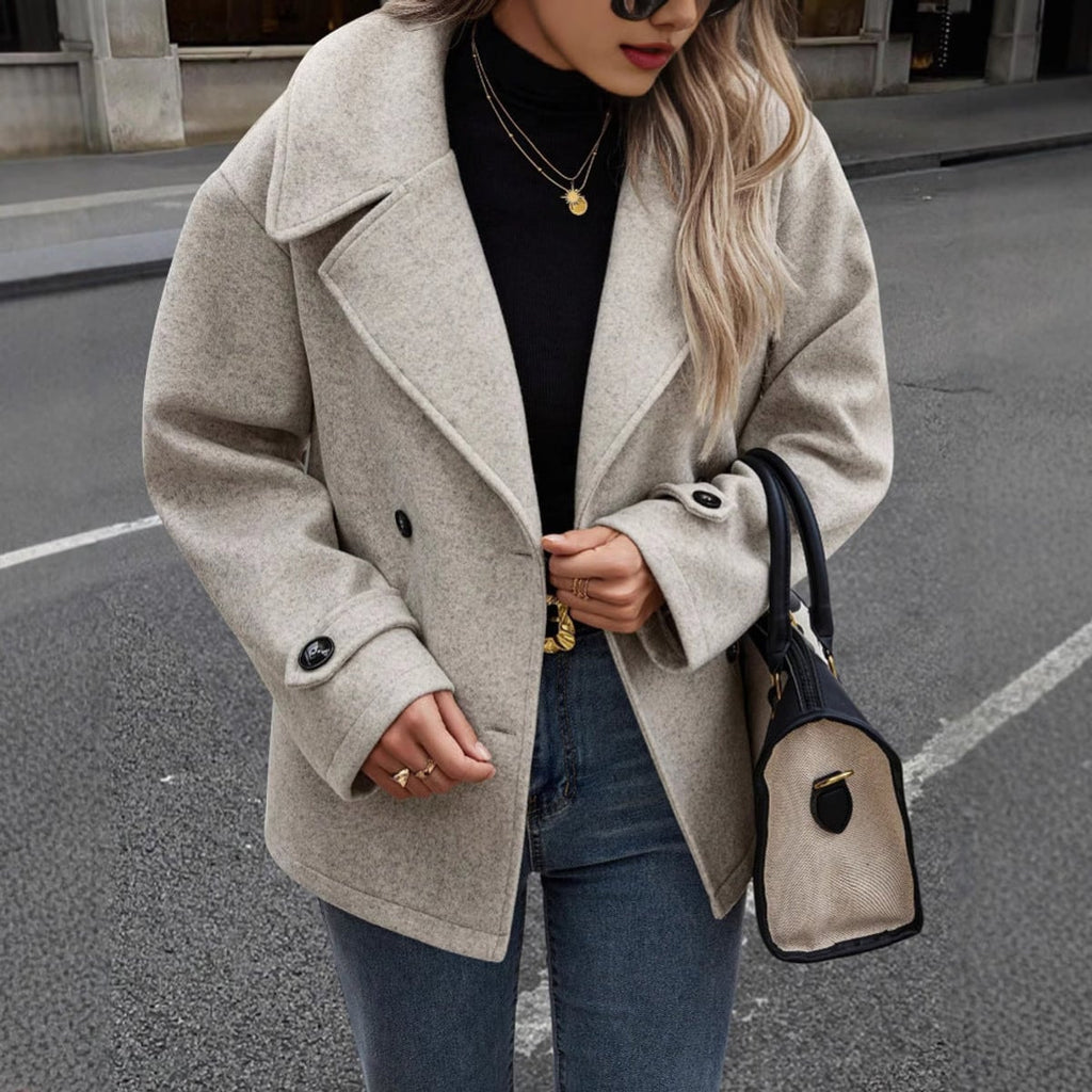 women's relaxed double-breasted jacket