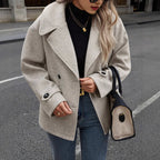 women's relaxed double-breasted jacket