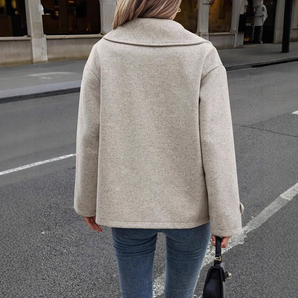 women's relaxed double-breasted jacket