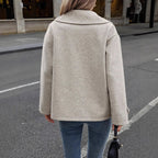 women's relaxed double-breasted jacket