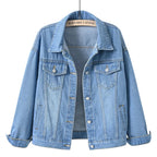 women's relaxed fit shirt jacket in blue