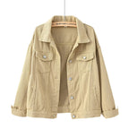 women's relaxed fit shirt jacket in beige