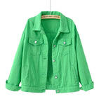 women's relaxed fit shirt jacket in green
