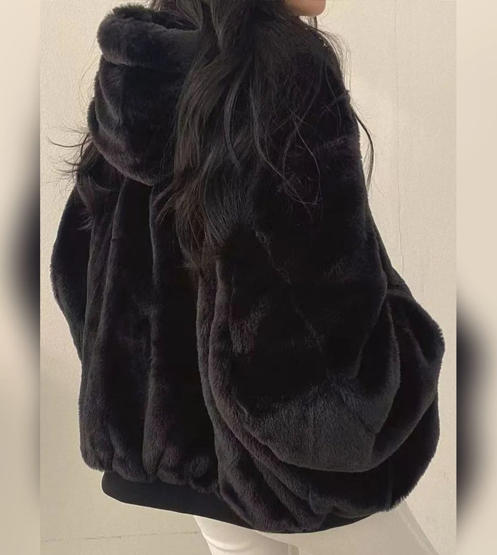 women's reversible sherpa-lined winter jacket