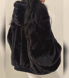 women's reversible sherpa-lined winter jacket