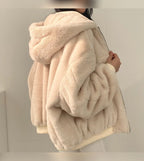 women's reversible sherpa-lined winter jacket