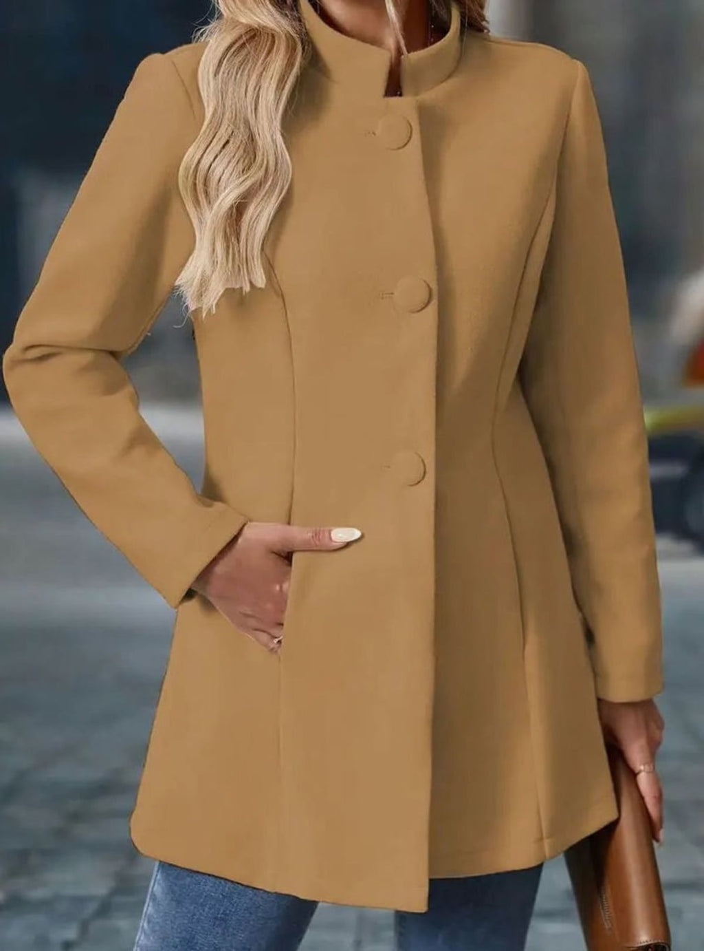 women's stand collar winter coat