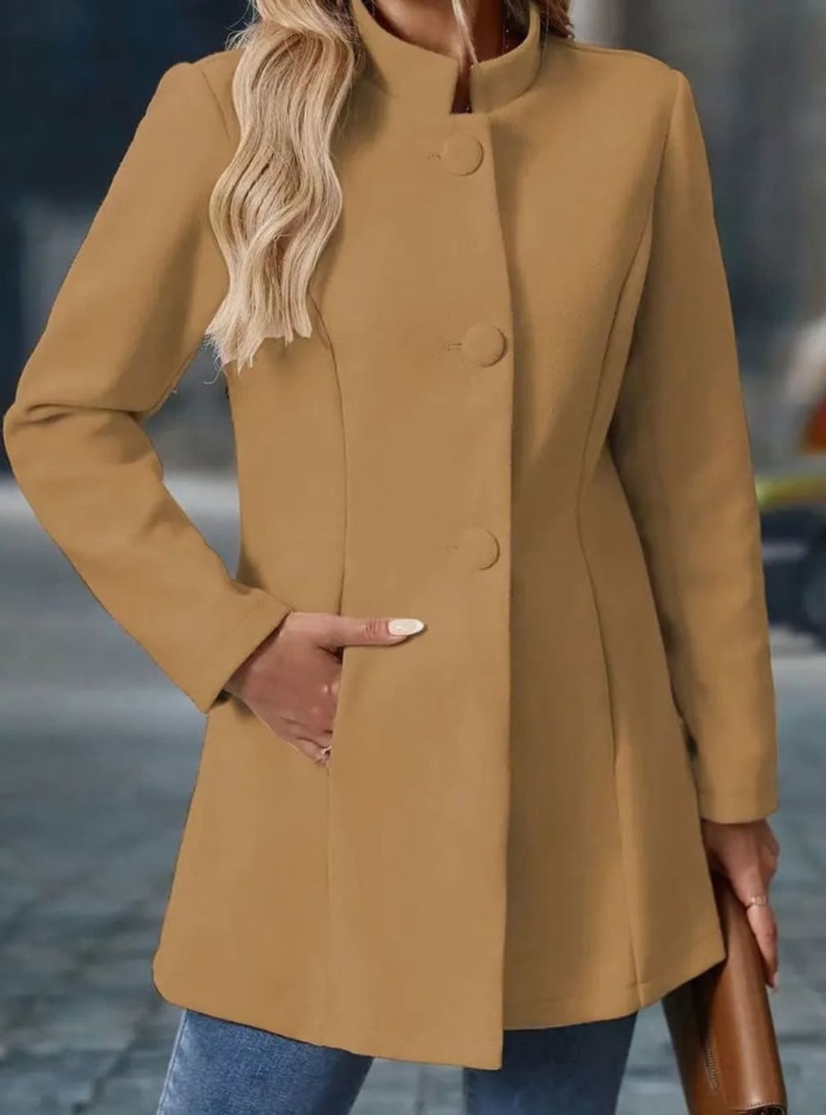 women's stand collar winter coat