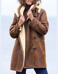 women's vintage winter coat with hood