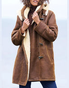 women's vintage winter coat with hood
