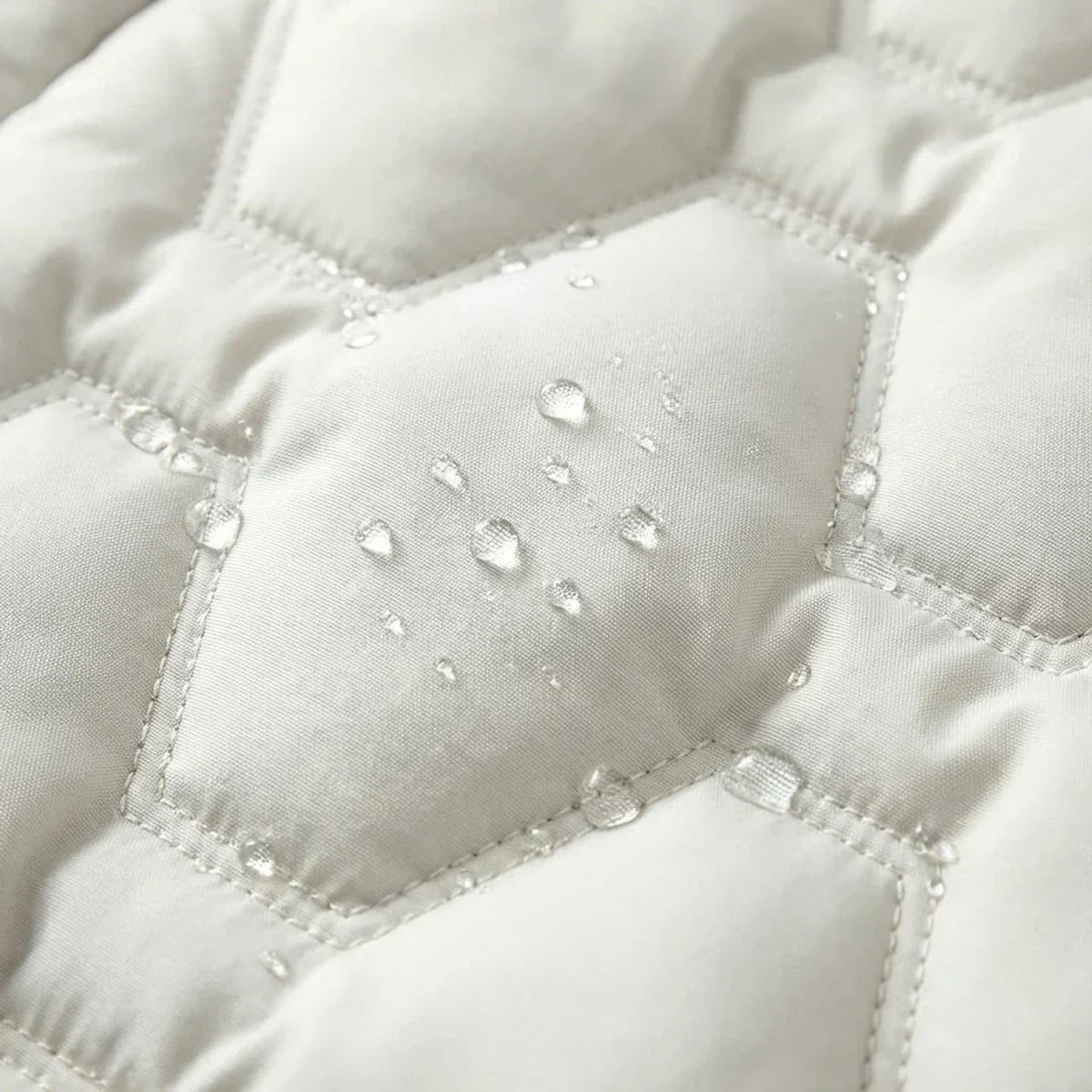 women's waterproof long hooded winter coat in white