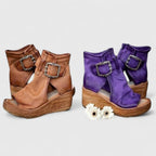 women's wedge platform sandal boots