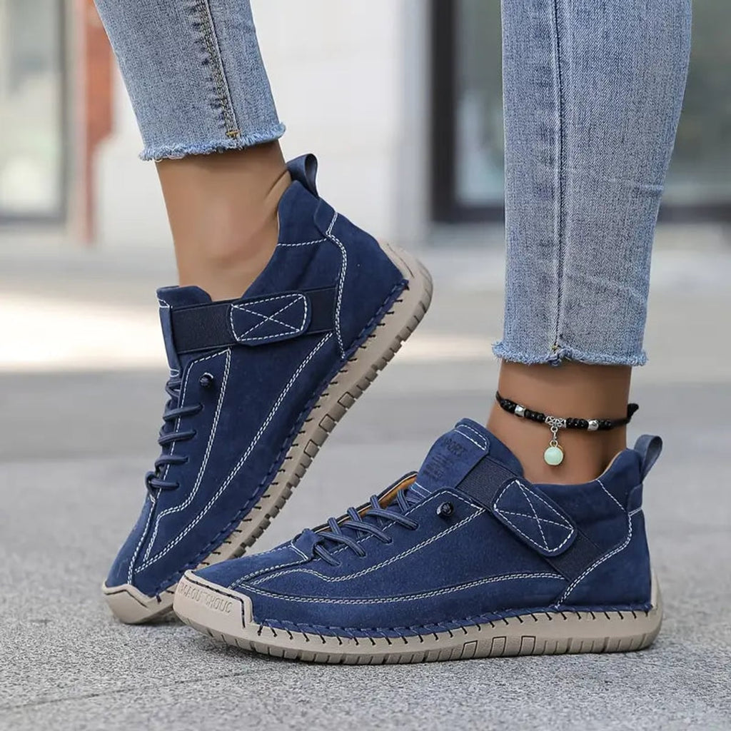 women's wide fit slip-on sneakers in blue (almost sold out!)