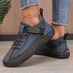 women's wide fit slip-on sneakers in dark blue