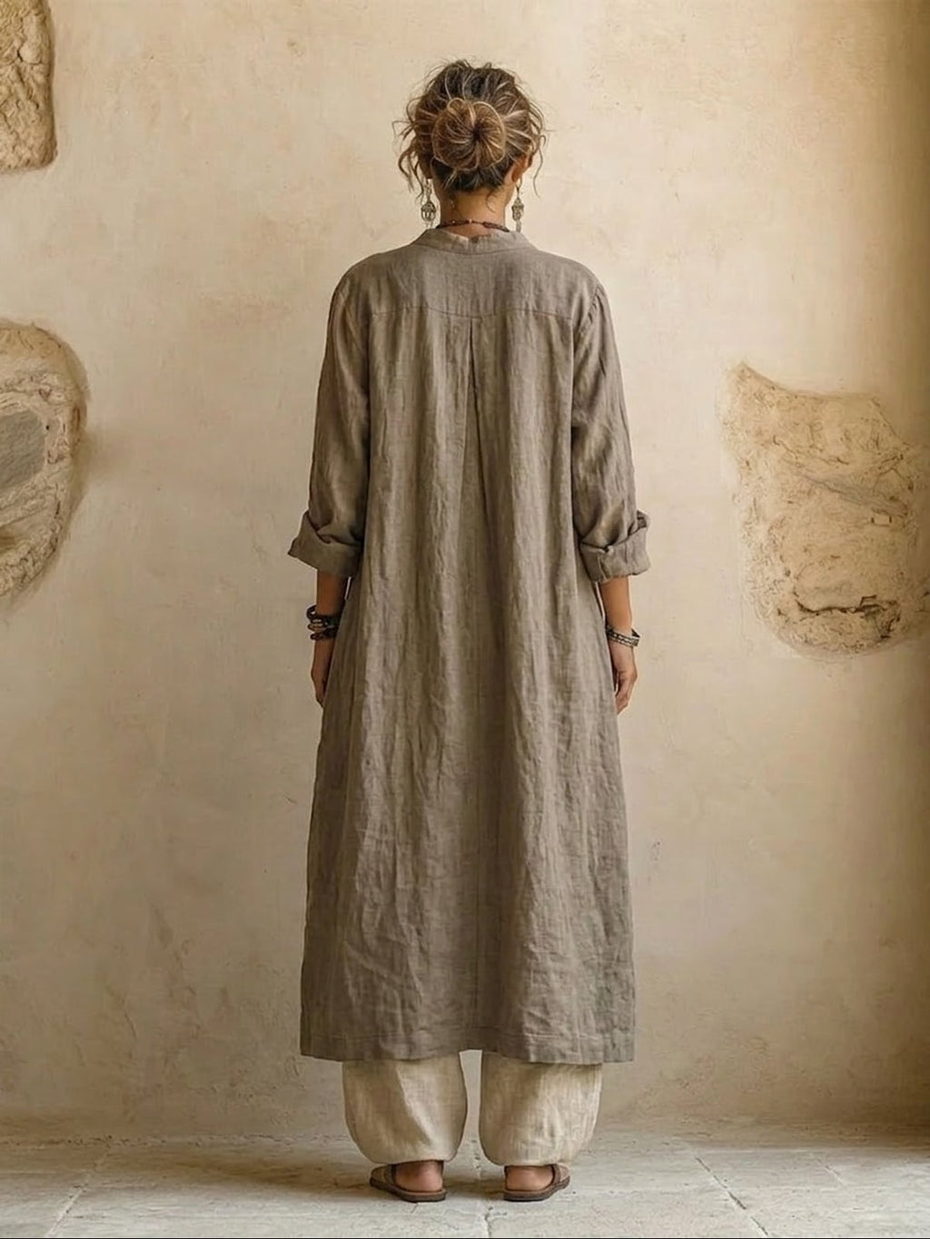 women's wide leg linen pants with drawstring